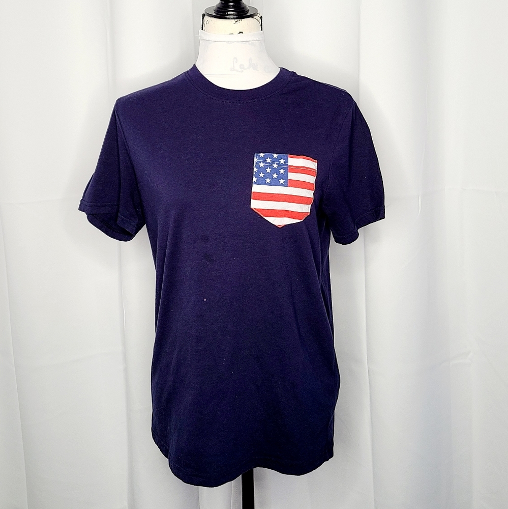 FIFTH SUN Flag Pocket Tee   B